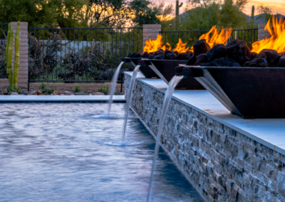 waterfeature perth stacked stone pool tiling services tiles swimming pool tiles